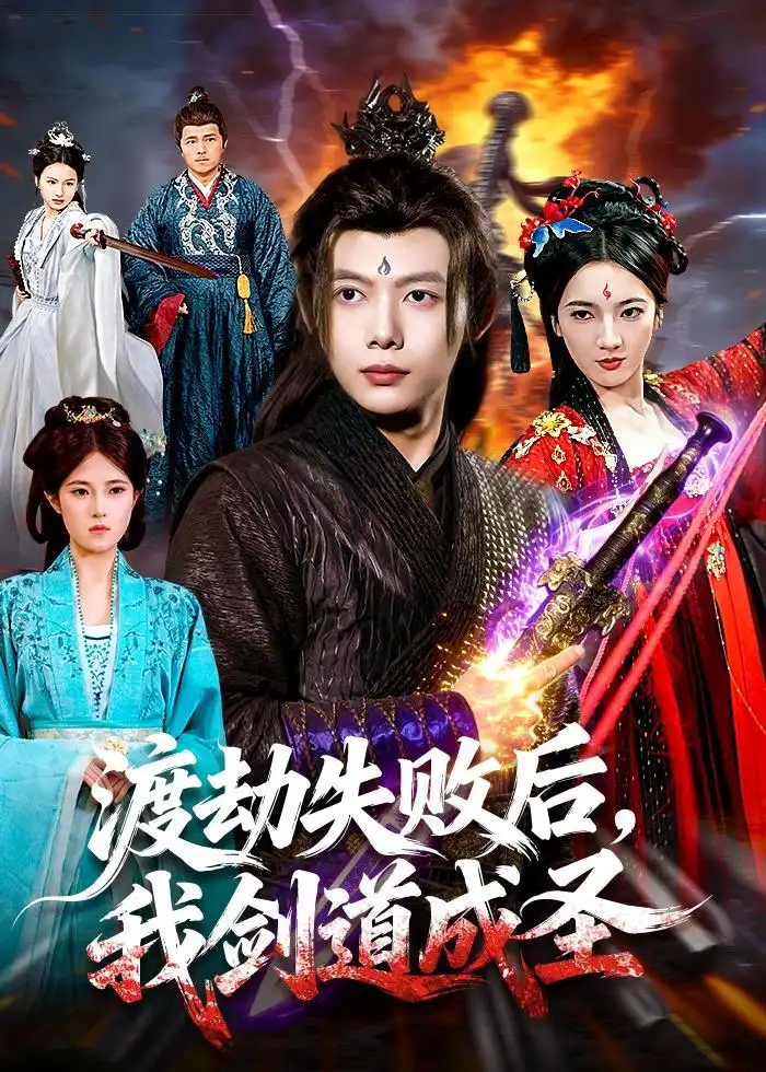 短剧《渡劫失败后，我剑道成圣（87集）王镱深＆姜云宁》海报