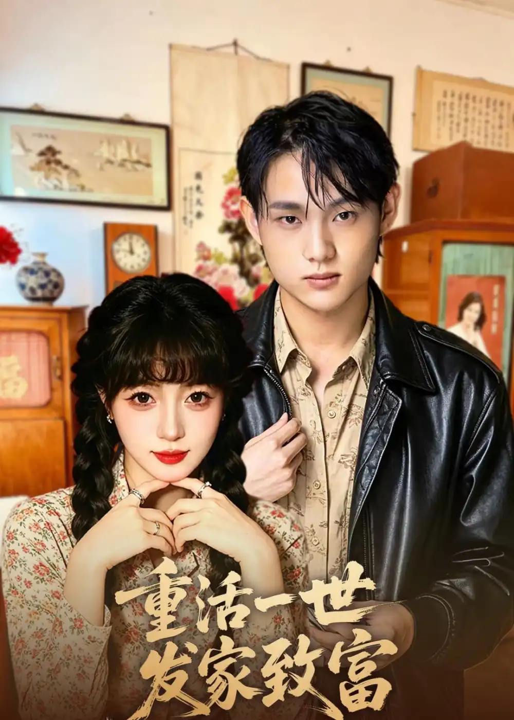 短剧《重活一世发家致富（50集）樊新生＆赵佳妮》海报