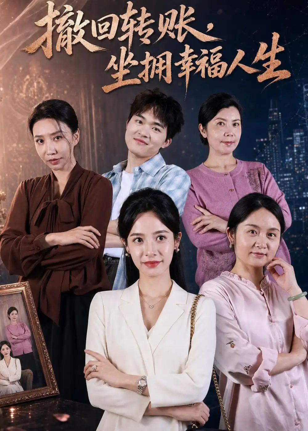 短剧《撤回转账,坐拥幸福人生(61集)龚馥&张凝慈》海报
