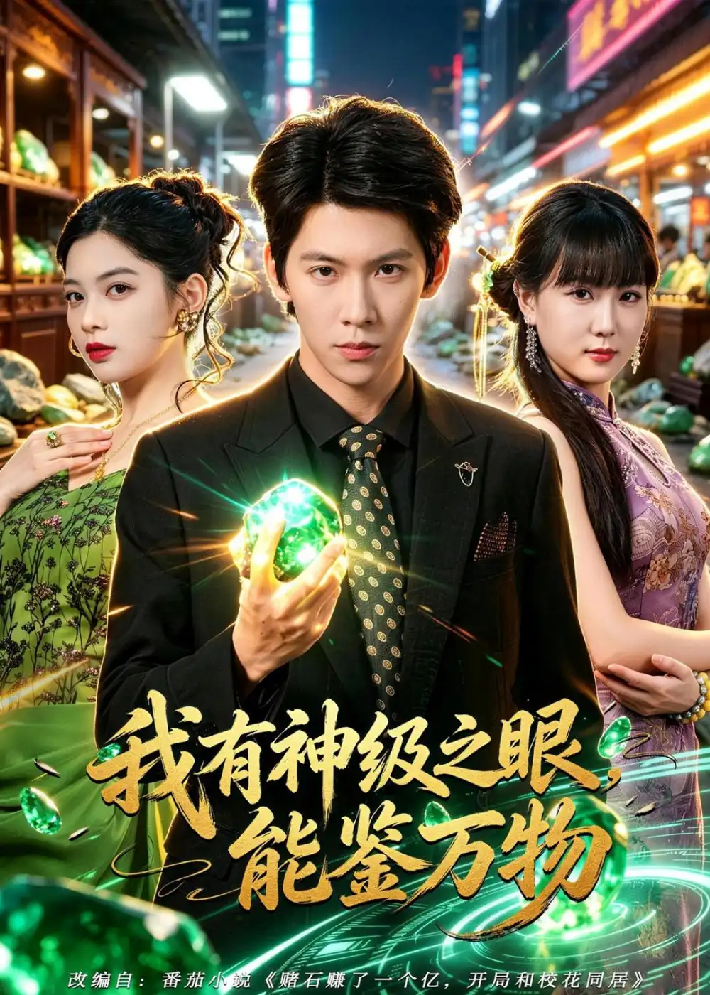 短剧《我有神级之眼，能鉴万物（80集）龙钇辰＆夏瞳》海报