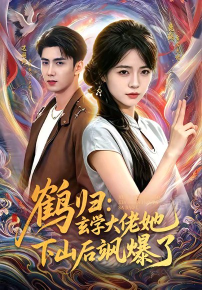 短剧《鹤归:玄学大佬她下山后飒爆了(79集)迟闻野&李雪丹》海报