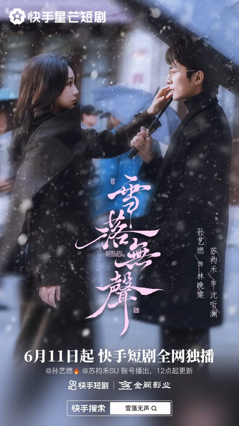 短剧《雪落无声（20集）苏袀禾$孙艺燃》海报