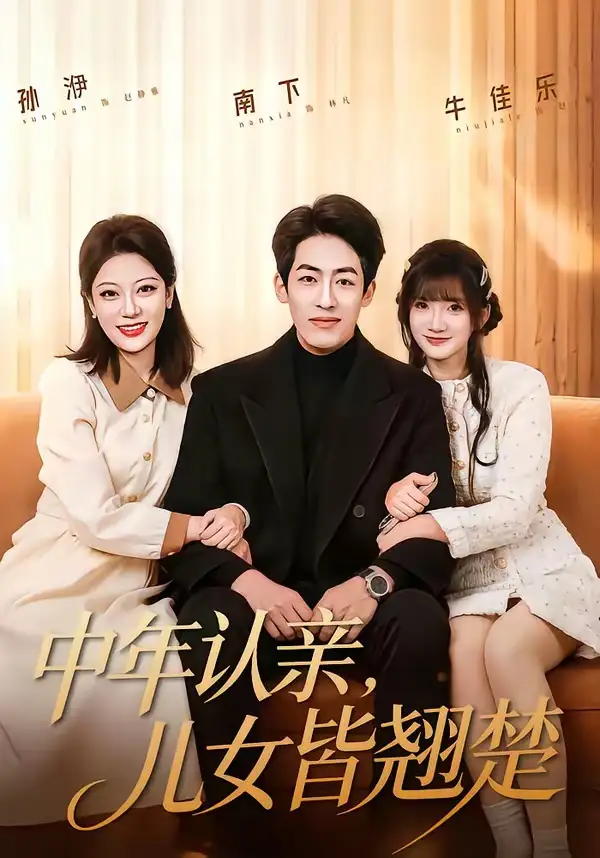 短剧《中年认亲,儿女皆翘楚(83集)南下&牛乐乐》海报