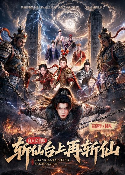 短剧《斩仙台上再斩仙(80集)宣嘉橙&邹一宁》海报