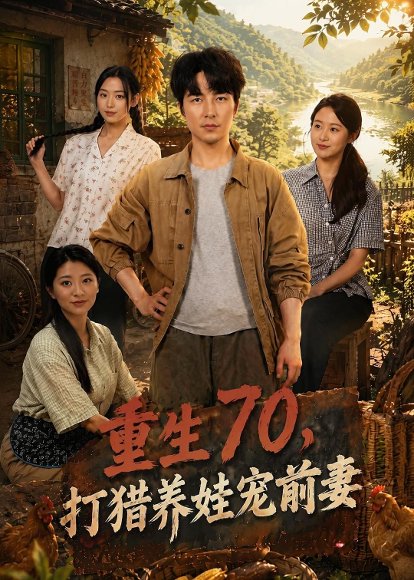 短剧《重生70,打猎养娃宠前妻(80集)吴昊&李文瑞》海报