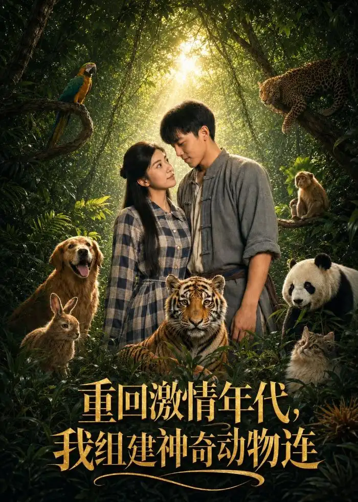 短剧《重回激情年代,我组建神奇动物连(79集)孙嘉贺&吴炫汶》海报