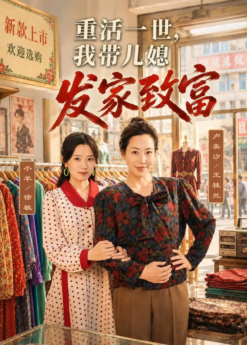 短剧《重活一世,我带儿媳发家致富(57集)卢美汐&张中宇》海报
