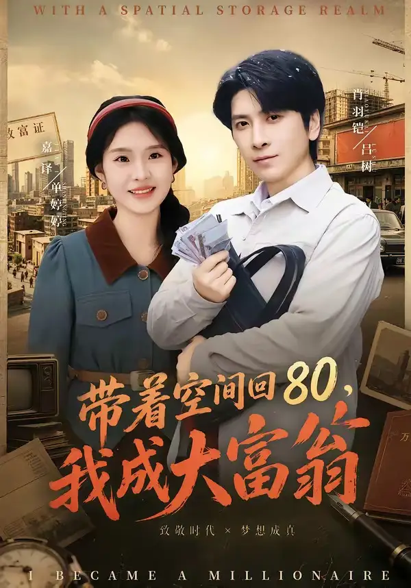 短剧《带着空间回80,我成大富翁(86集)韩寒&陆柒》海报