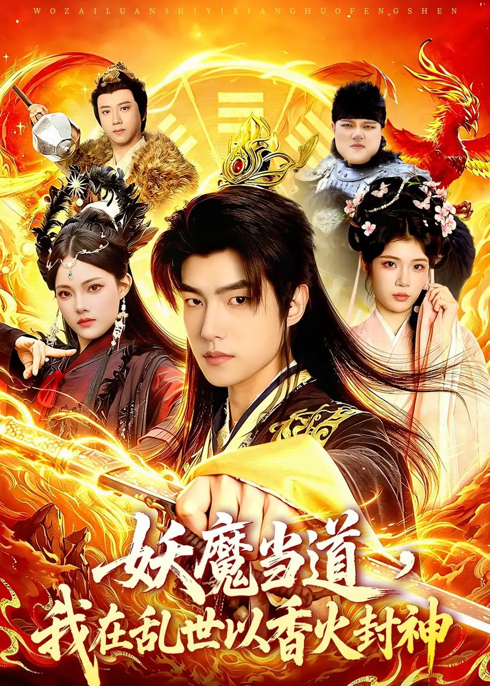短剧《妖魔当道,我在乱世以香火封神(91集)鲁昊&卜萌楠》海报