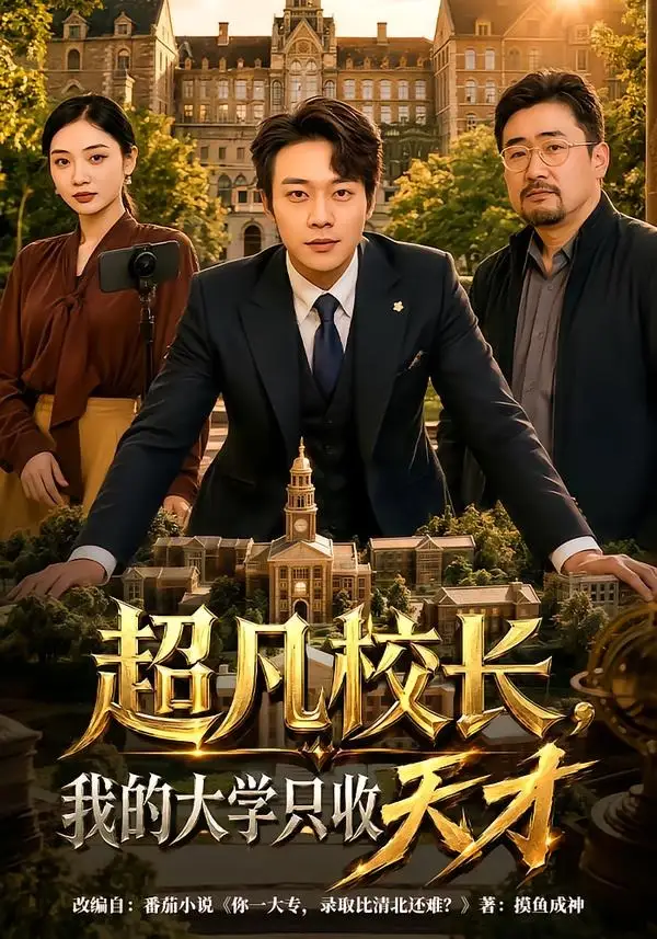 短剧《超凡校长,我的大学只收天才(80集)胡忠睿&袁传琪》海报