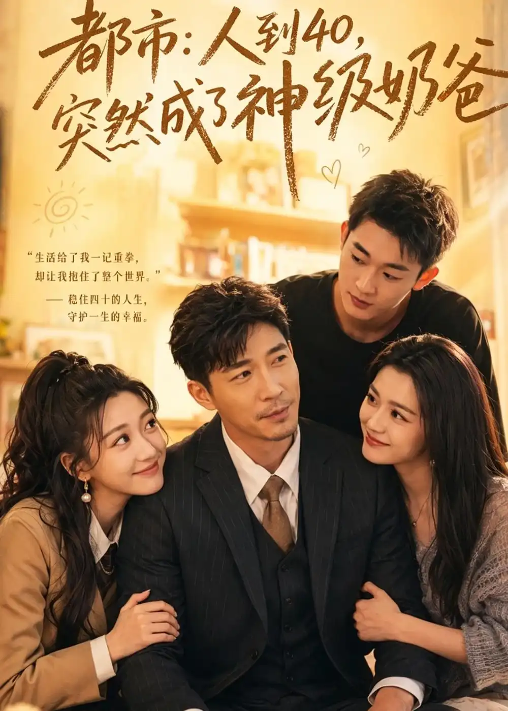 短剧《都市:人到40,突然成了神级奶爸(73集)陈震&杨新锐》海报