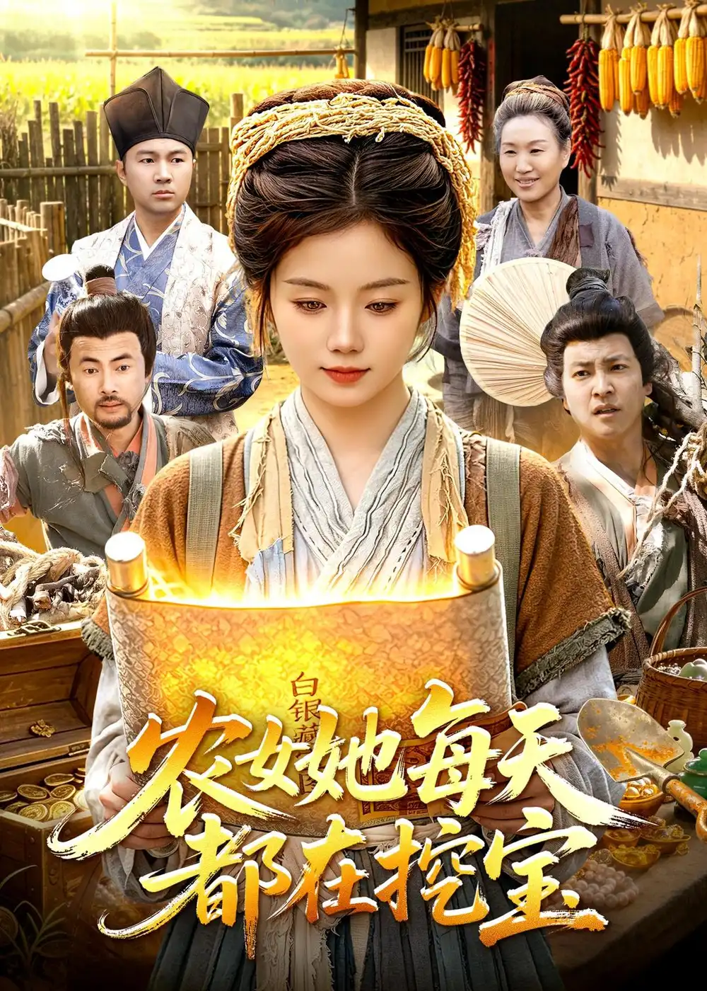 短剧《农女她每天都在挖宝（105集）攸灵＆大森》海报