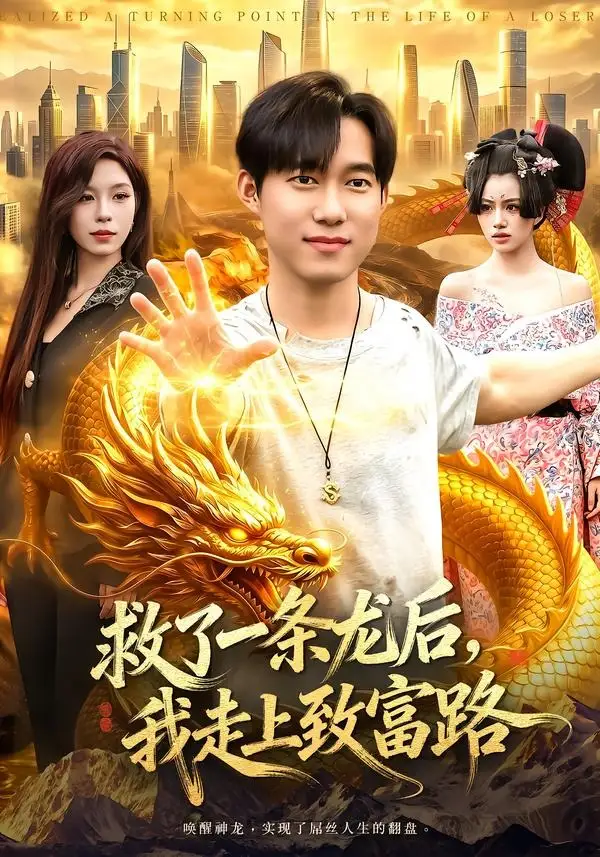 短剧《救了一条龙后，我走上致富路（94集）王大钱＆朱佳琪》海报