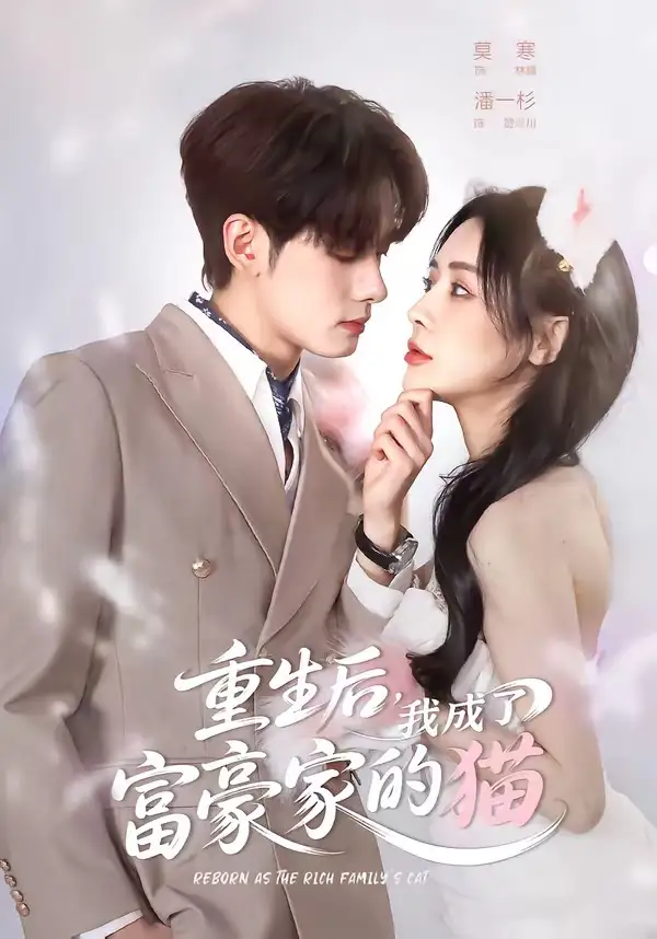 短剧《重生后,我成了富豪家的猫(62集)潘一杉&莫寒》海报