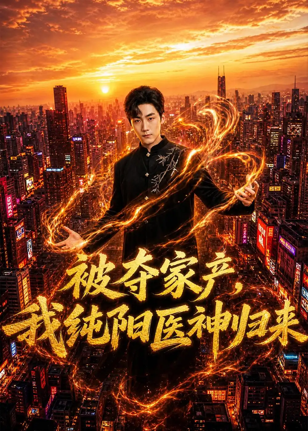 短剧《被夺家产,我纯阳医神归来(80集)俊亦&李颂慈》海报