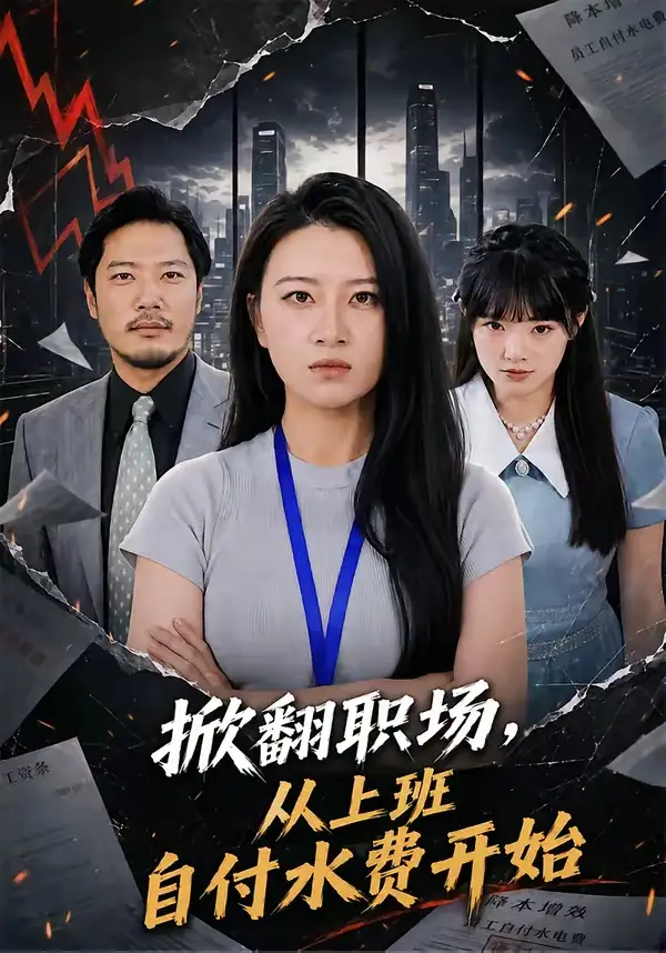 短剧《掀翻职场，从上班自付水费开始（54集）方文超＆程娜》海报
