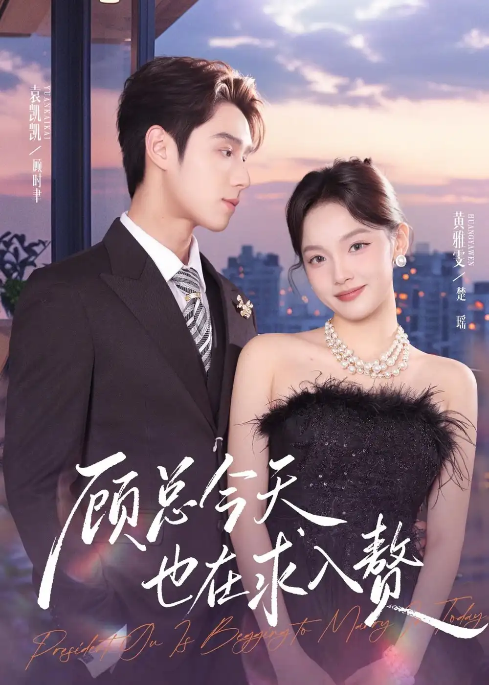 短剧《顾总今天也在求入赘(80集)袁凯凯&黄雅雯》海报