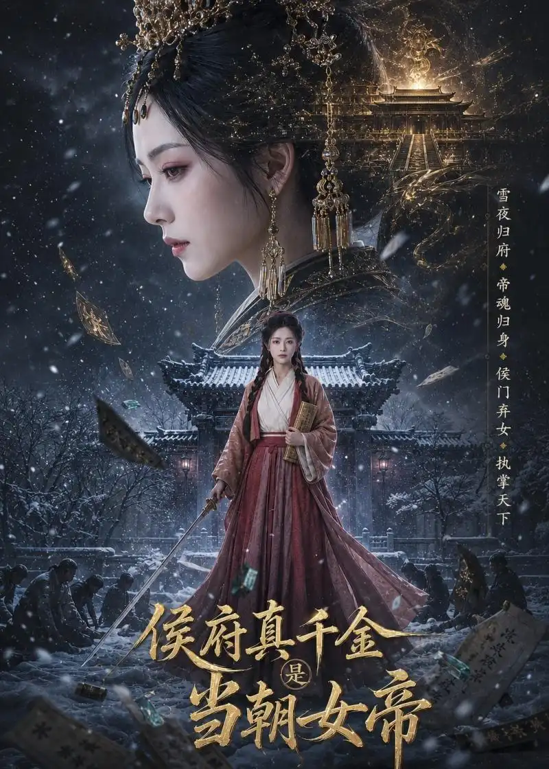 短剧《侯府真千金是当朝女帝(80集)张嘉好&李家宝》海报