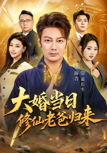 短剧《大婚当日修仙老爸归来(82集)谢海青&瑞子》海报