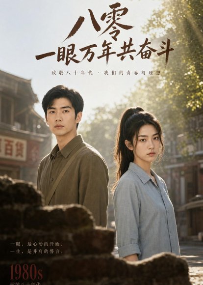 短剧《八零一眼万年共奋斗(80集)AI短剧》海报