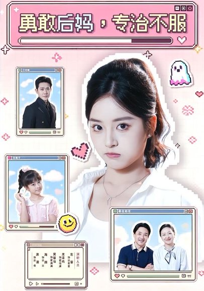 短剧《勇敢后妈，专治不服（71集）左馨＆龙泽鸣》海报