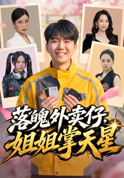 短剧《落魄外卖仔，姐姐掌天星（80集）王晨曦＆宗白铧》海报