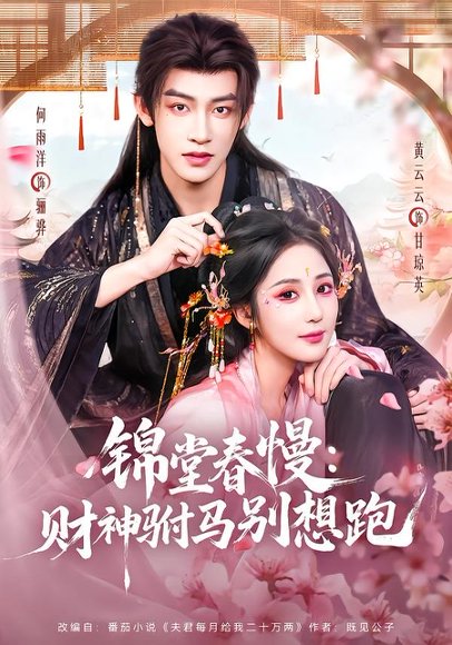 短剧《锦堂春慢：财神驸马别想跑（60集）何雨洋＆黄云云》海报