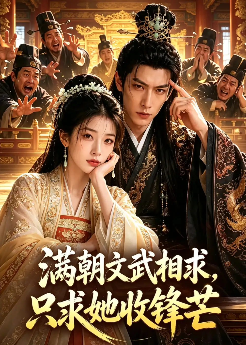 短剧《满朝文武相求只求她收锋芒 (50集)》海报