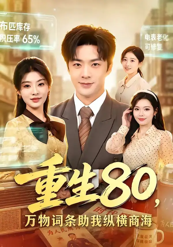 短剧《重生80万物词条助我纵横商海 (80集) 孔奇力&童欣&崔博涵》海报