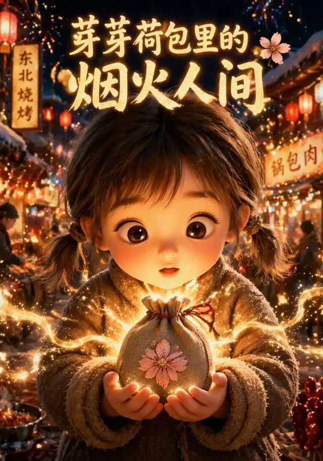 短剧《芽芽荷包里的烟火人间 (203集) AI短剧》海报