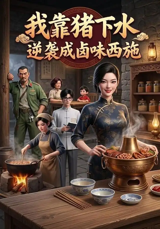 短剧《我靠猪下水逆袭成卤味西施 (58集) AI短剧》海报
