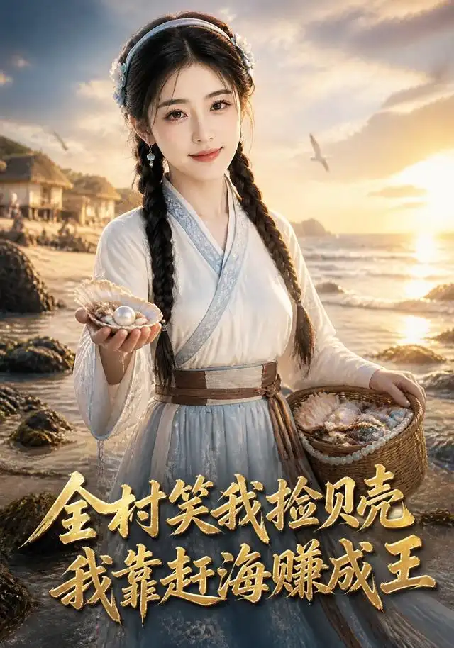 短剧《全村笑我捡贝壳我靠赶海赚成王 (56 集) AI短剧》海报