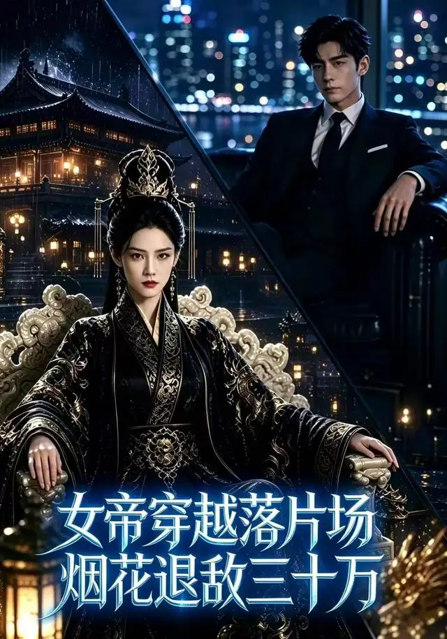 短剧《女帝穿越落片场烟花退敌三十万 (40集)》海报