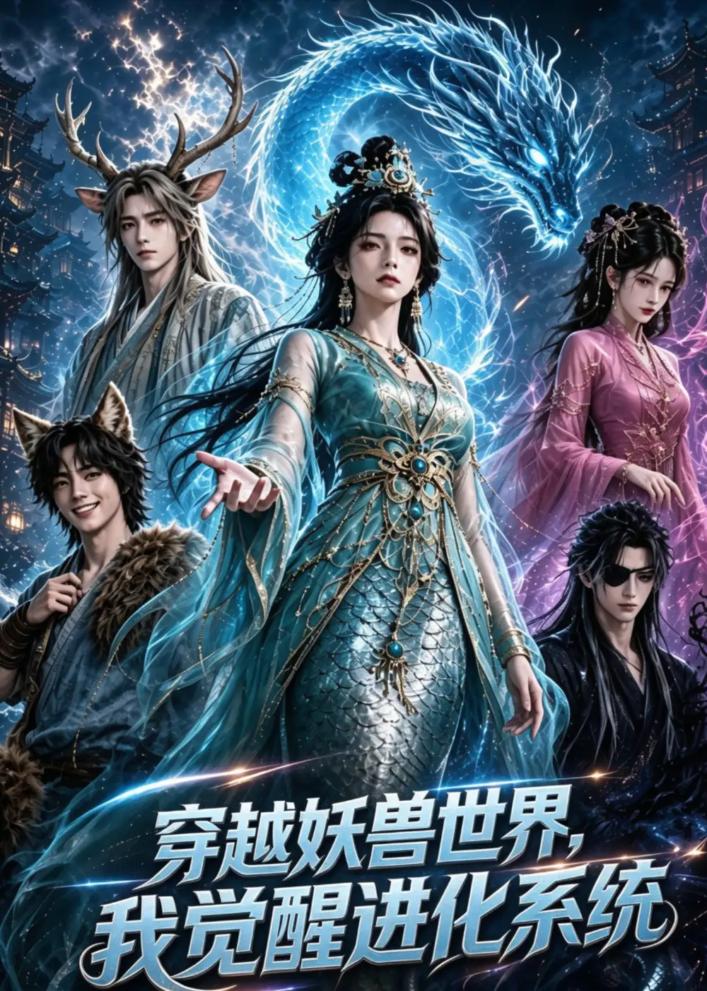 短剧《穿越妖兽世界我觉醒进化系统 (64集)》海报
