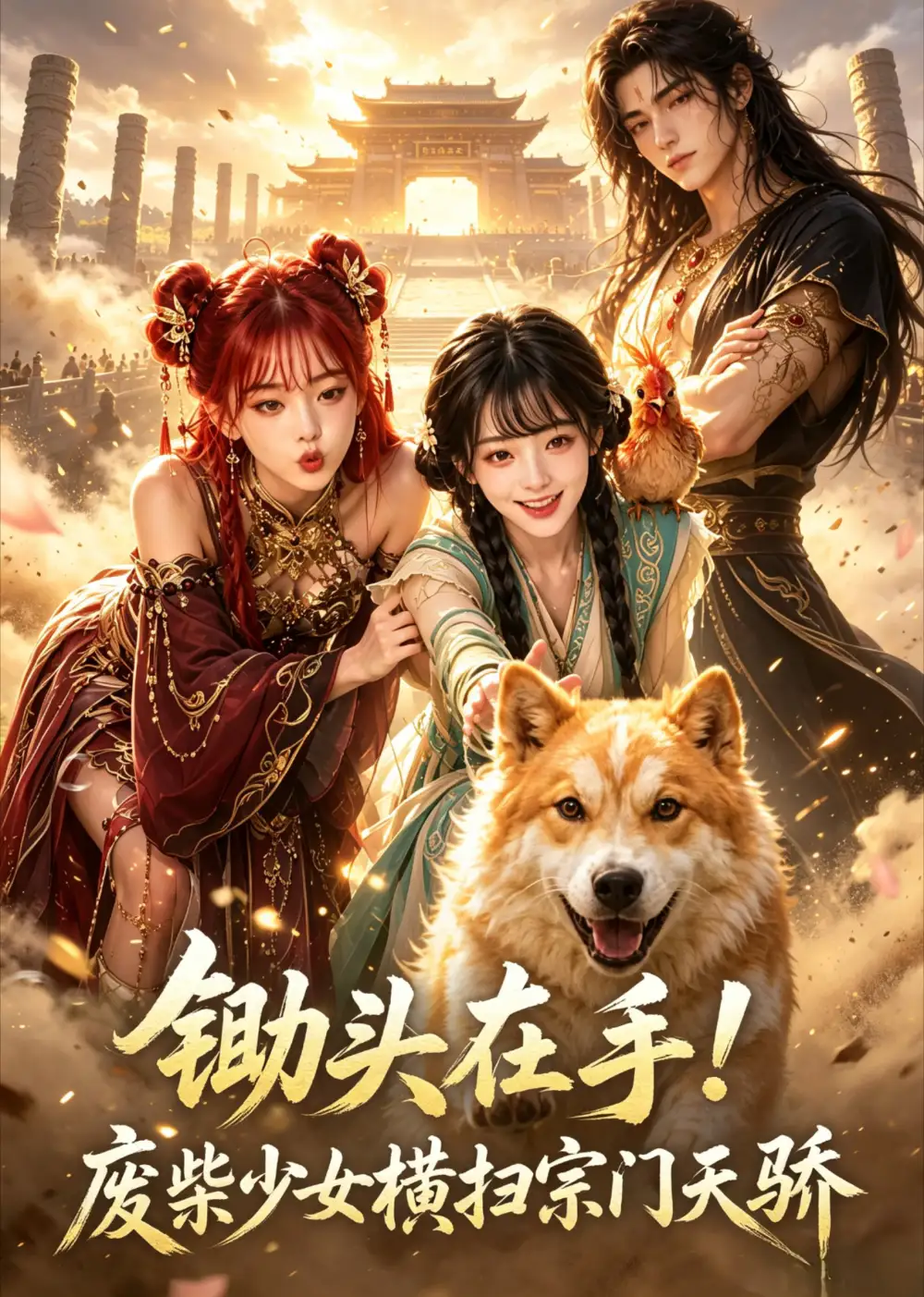 短剧《锄头在手废柴少女横扫宗门天骄 (15集)》海报