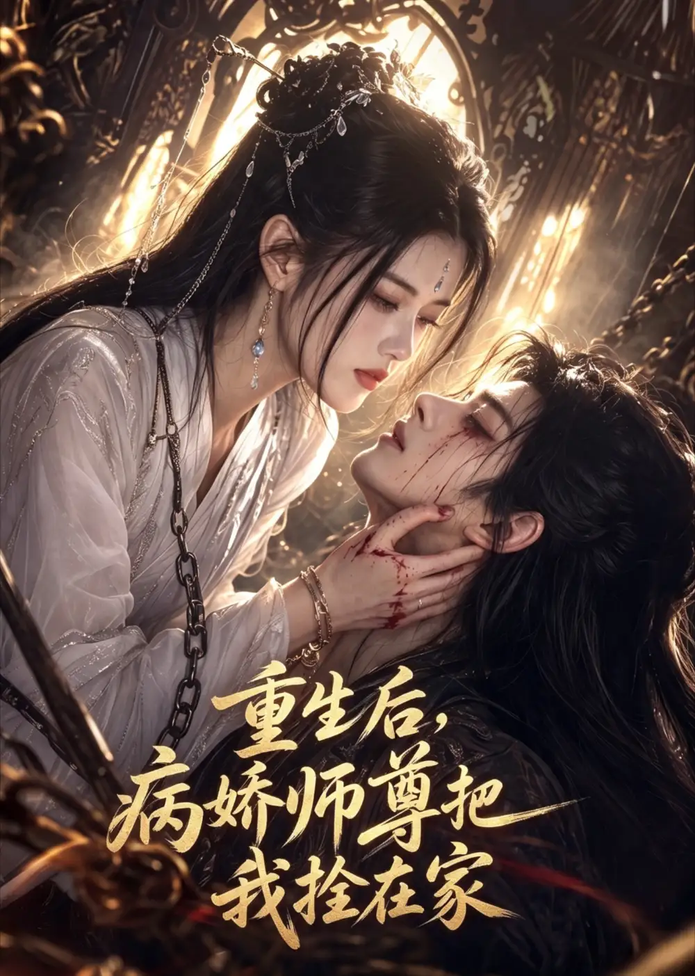短剧《重生后病娇师尊把我拴在家 (80集)》海报