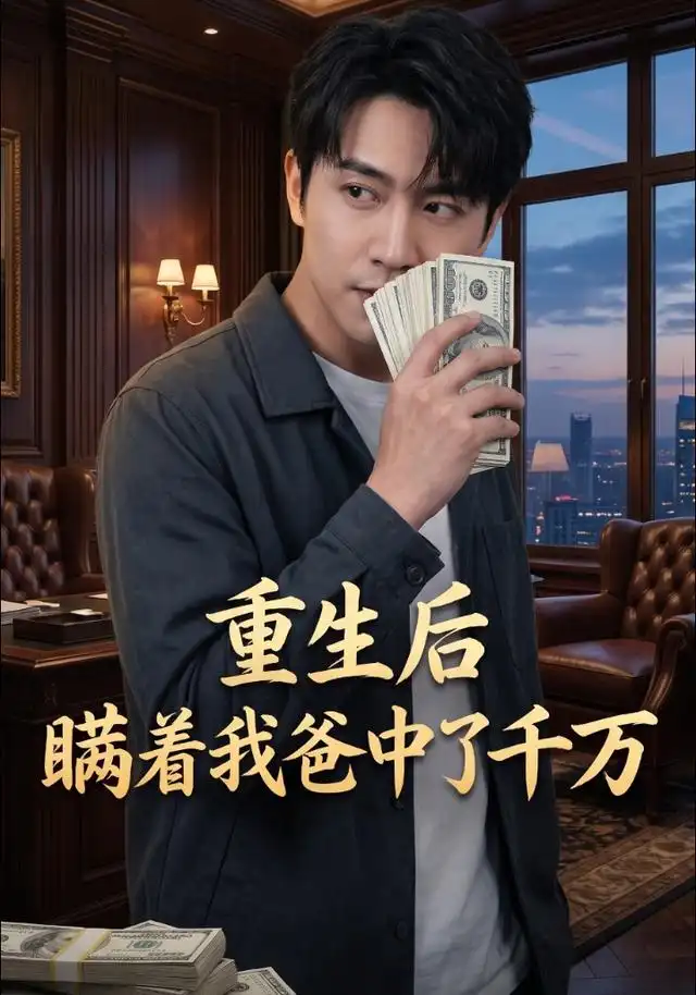 短剧《重生后瞒着我爸中了千万 (48集) AI短剧》海报
