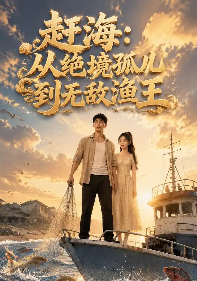 短剧《赶海从绝境孤儿到无敌渔王 (90集) AI短剧》海报