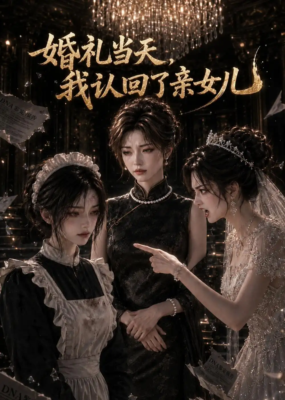 短剧《婚礼当天我认回了亲女儿 (51集) AI短剧》海报