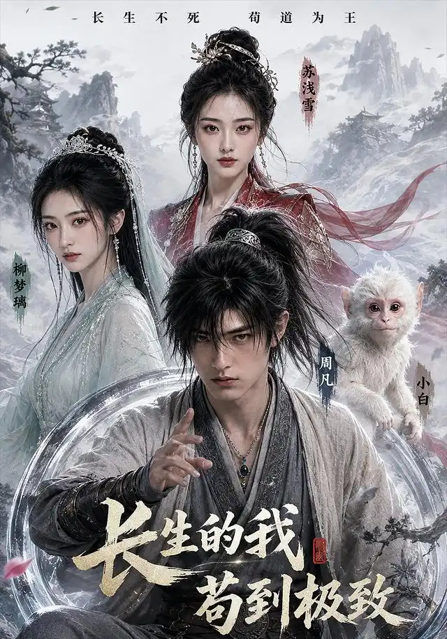 短剧《长生的我苟到极致 (42集)》海报