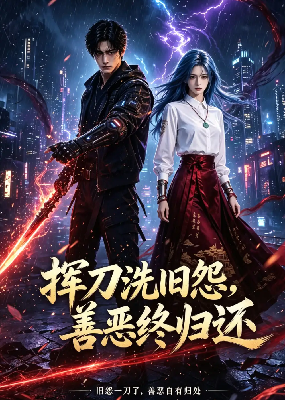 短剧《挥刀洗旧怨善恶终归还 (60集)》海报