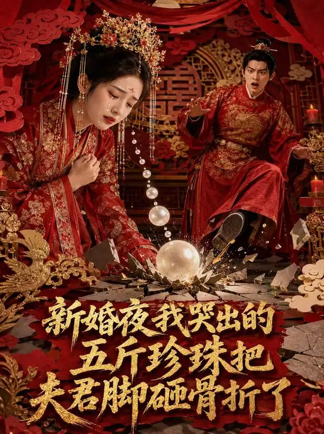 短剧《新婚夜我哭出的五斤珍珠把夫君脚砸骨折了 (50集)》海报