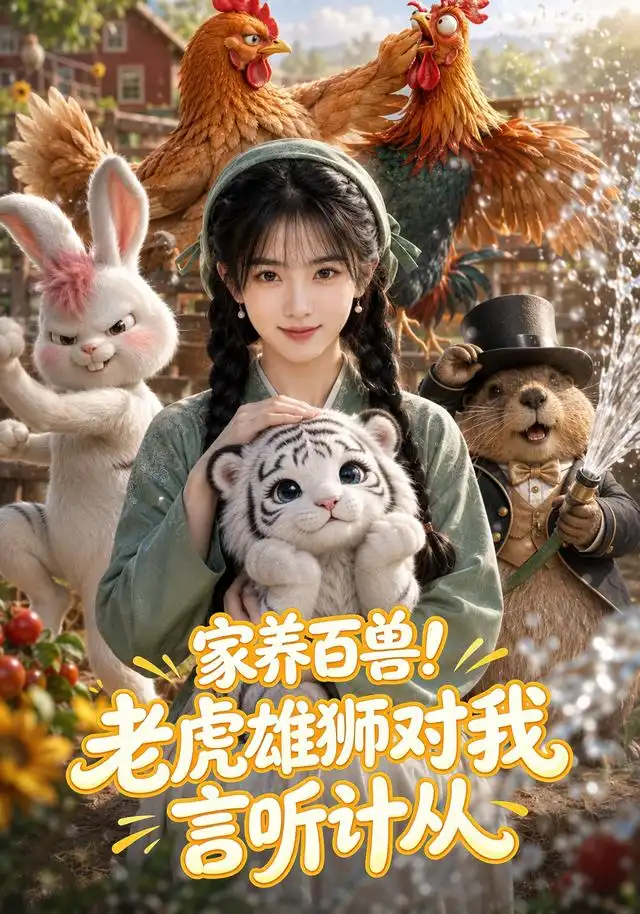 短剧《家养百兽老虎雄狮对我言听计从 (60集)》海报