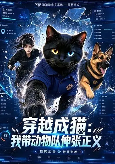 短剧《穿越成猫我带动物队伸张正义 (60集)》海报