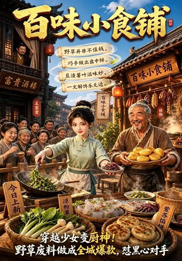 短剧《百味小食铺 (32集) 动漫》海报