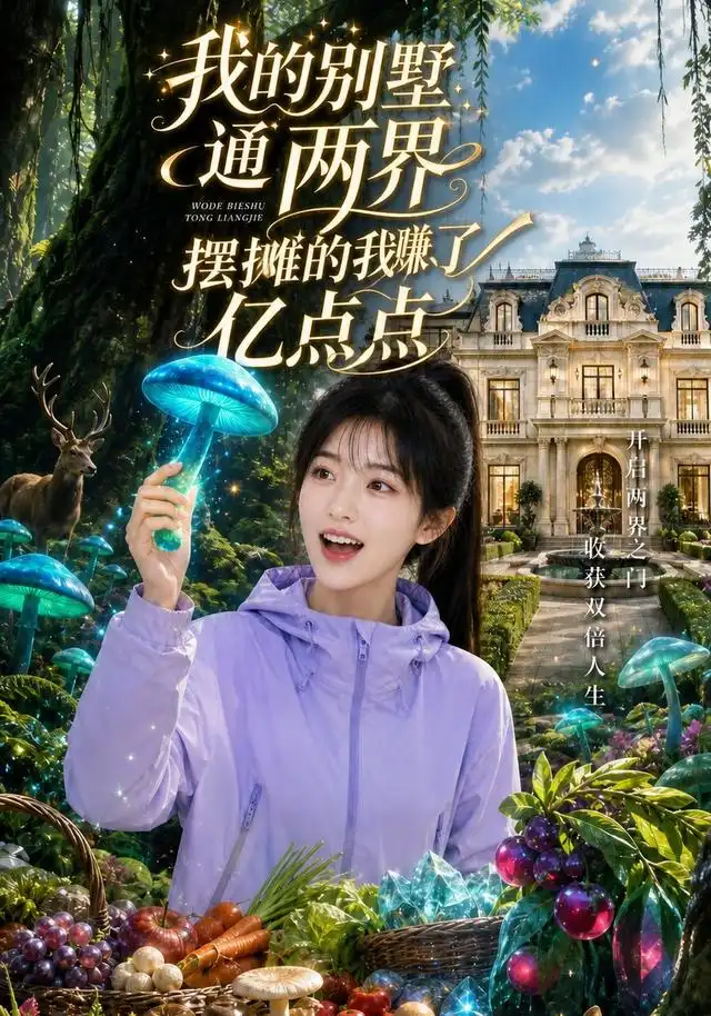 短剧《我的别墅通两界摆摊的我赚了亿点点 (101集)》海报
