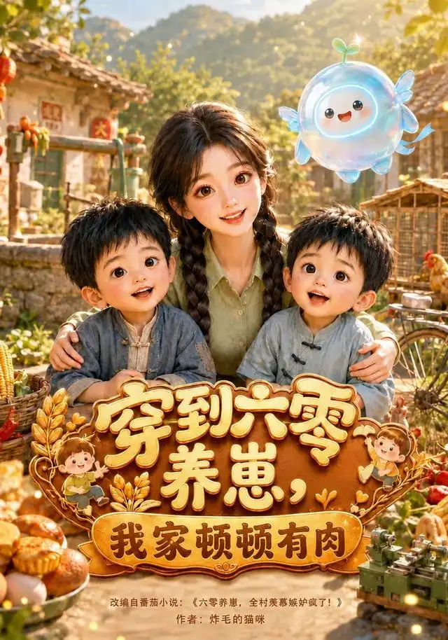短剧《穿到六零养崽我家顿顿有肉 (100集)》海报