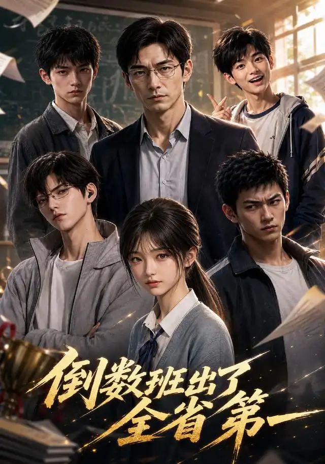 短剧《倒数班出了全省第一 (35集) AI短剧》海报