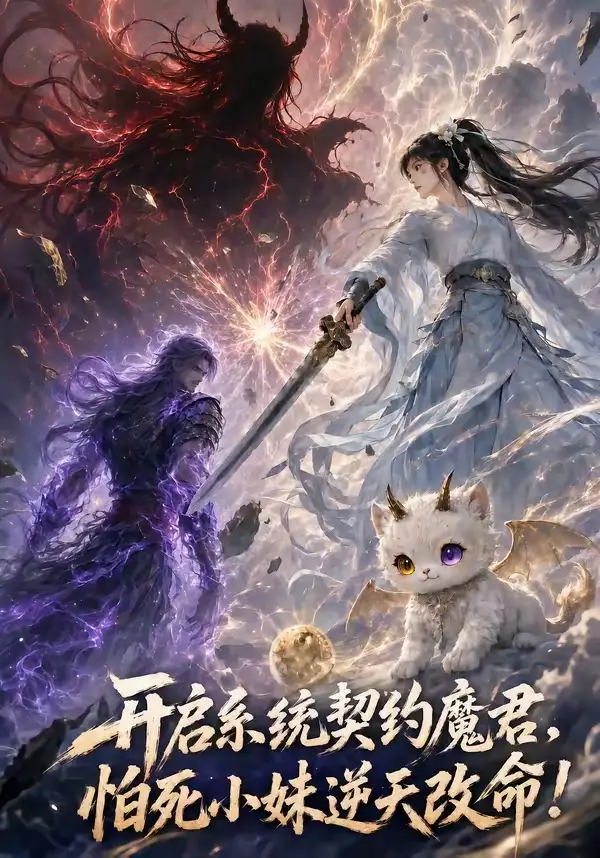 短剧《开启系统契约魔君怕死小妹逆天改命 (76集) !》海报