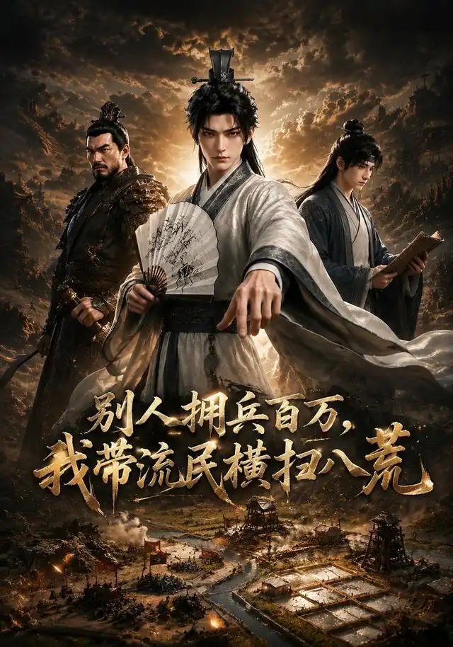 短剧《别人拥兵百万我带流民横扫八荒 (60集)》海报